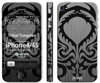 Nexgen Skins - 3D effect iPhone 4 / iPhone 4S case skin set (Tribal Tungsten 3D)