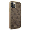 Guess 4G Collection - iPhone 12 / iPhone 12 Pro tok (barna)