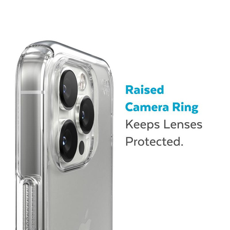 Speck Presidio Perfect-Clear - iPhone 14 Pro Tasche mit MICROBAN-Beschichtung (Klar)
