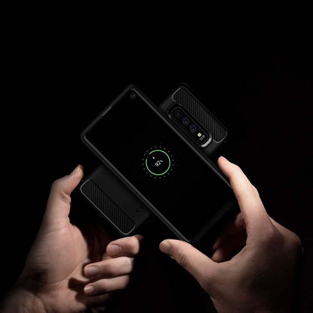 Spigen Rugged Armor – Hülle für Samsung Galaxy S10 (Schwarz)