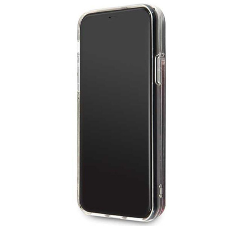 Guess Liquid Glitter Hearts - iPhone 11 Pro Case (raspberry)