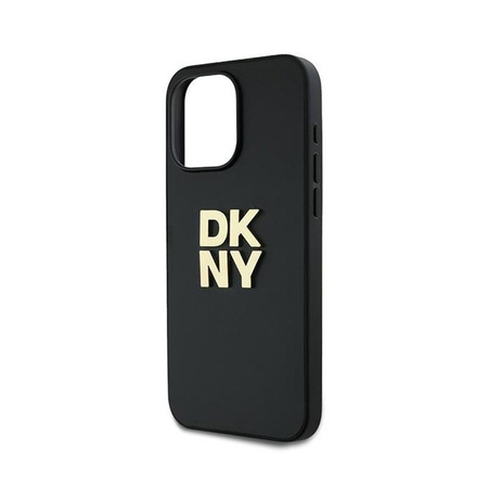 Courroie de poignet DKNY Stock Logo - Coque iPhone 15 Pro Max (noir)