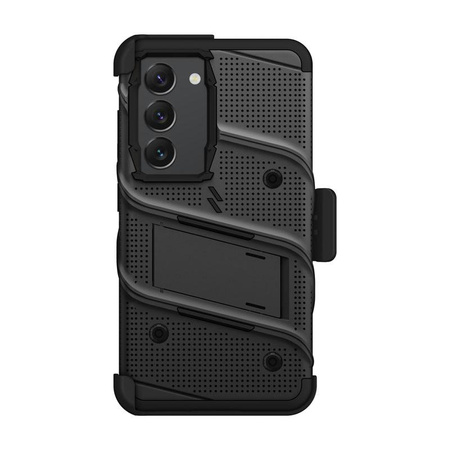 ZIZO BOLT Series - Samsung Galaxy S23 étui blindé avec verre 9H pour l'écran + étui avec support (noir)