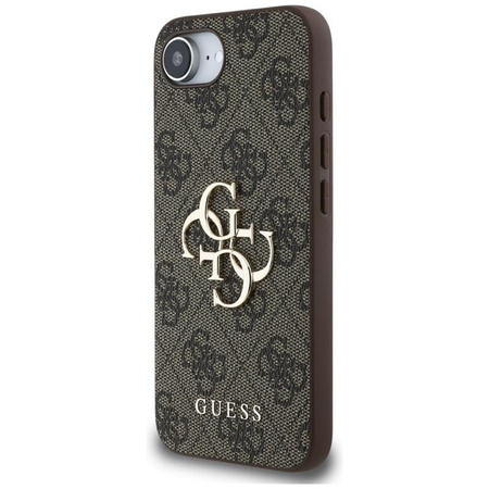 Guess 4G Big Logo - Case for iPhone 16e (brown)