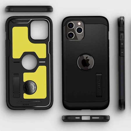 Spigen Tough Armor - Coque pour iPhone 12 / iPhone 12 Pro (Noir)