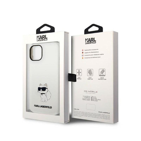 Karl Lagerfeld Silicone NFT Choupette - Case for iPhone 14 Plus (White)