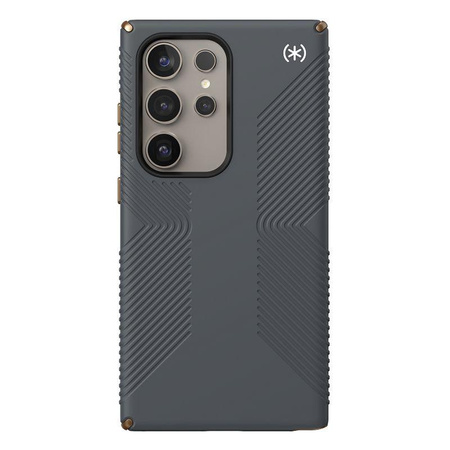 Speck Presidio2 Grip - Samsung Galaxy S24 Ultra Case (Charcoal Grey / Cool Bronze)