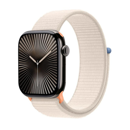 Crong Nylon - Sportovní řemínek pro Apple Watch 38/40/41/42 mm (Starlight)