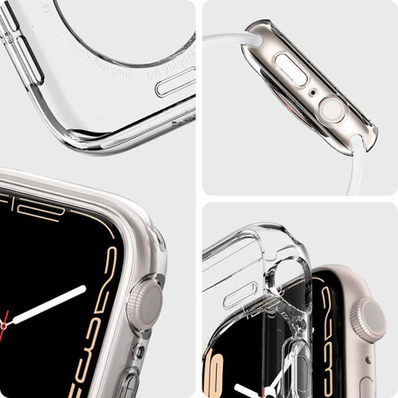 Spigen Liquid Crystal - tok Apple Watch 41 mm-es órához (átlátszó)