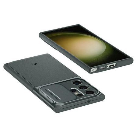 Spigen Optik Armor - pouzdro pro Samsung Galaxy S23 Ultra (Abyss Green)