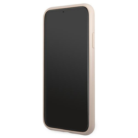 Guess 4G fém arany logó - iPhone 11 tok (rózsaszín)