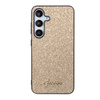 Guess Glitter Flakes Metal Logo Case - Tasche für Samsung Galaxy S24 Tasche (gold)
