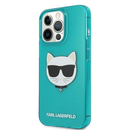 Karl Lagerfeld Choupette Head - iPhone 13 Pro tok (kék)