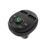 Borofone - FM vysílač se dvěma nabíjecími porty USB, černý