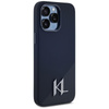 Karl Lagerfeld Silicone Shadow Metal Initial MagSafe - Hülle für iPhone 15 Pro Max (schwarz)