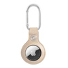 Guess Saffiano Script Dog Clip - Étui AirTag (beige)