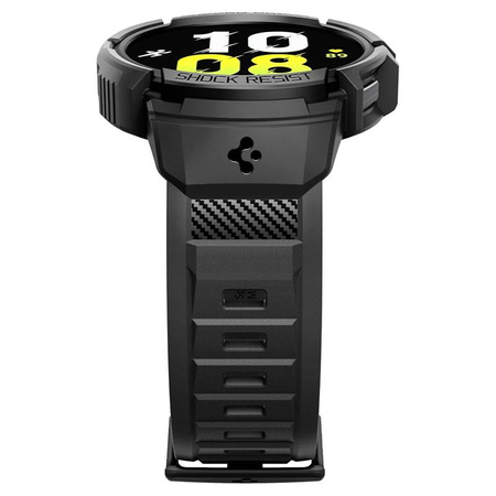 Spigen Rugged Armor Pro - Strap + Case for Samsung Galaxy Watch 6 40 mm (Black)