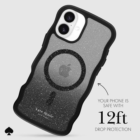 Kate Spade New York Wavy MagSafe - Hülle für iPhone 16 Plus (Nightfall)