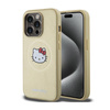 Hello Kitty Leather Kitty Head MagSafe - iPhone 15 Pro Case (Gold)