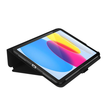 Speck Balance Folio - iPad 11" (2025) / 10.9" (2022) Hülle mit MICROBAN-Beschichtung mit Magnet und Standfuß (Schwarz)