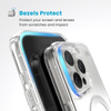 Speck Presidio Perfect-Clear MagSafe - iPhone 16 Pro Max Case (Clair / Finition chromée / Argent Serein)