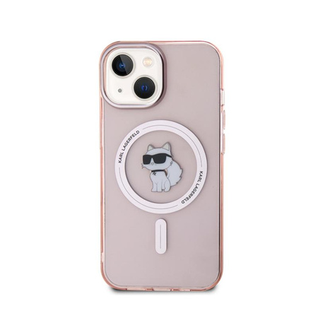 Karl Lagerfeld IML Choupette MagSafe - iPhone 15 Tasche (rosa)