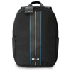 BMW Nylon Blau Streifen - 16" Notebook-Rucksack (schwarz)