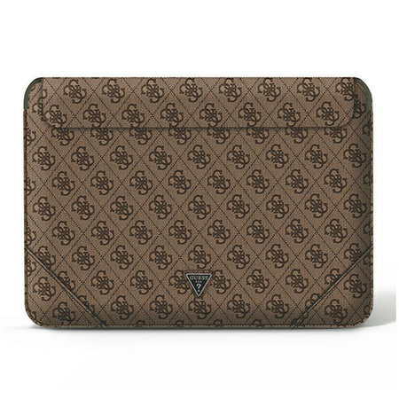 Guess 4G Uptown Triangle Logo Sleeve - pouzdro na 16" notebook (hnědé)