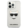 Karl Lagerfeld Choupette Head - pouzdro pro iPhone 13 Pro (průhledné)