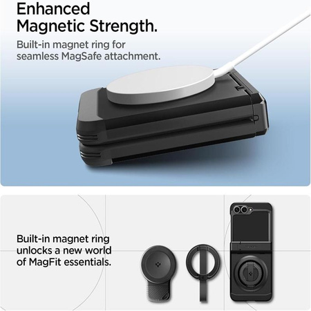 Spigen Tough Armor Pro MagSafe - Case for Samsung Galaxy Z Flip 6 / 7 FE (Black)