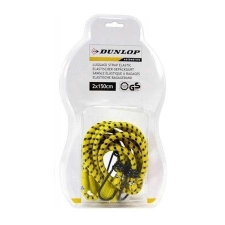 LUGGAGE MOUNTING GUMS 150CM, Dunlop, Security, Yellow, 2pcs