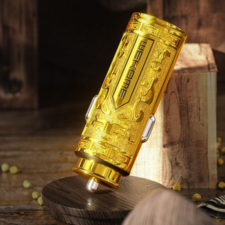 WEKOME WP-C37 Sakin Series - nabíječka do auta s rychlým nabíjením USB-C a USB-A PD 20W (zlatá)