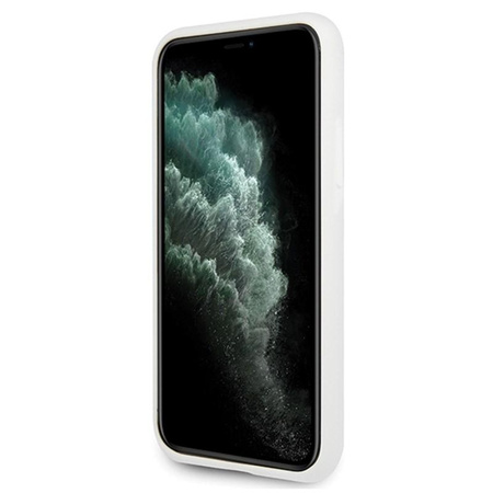 Karl Lagerfeld Fullbody Silicone Iconic - pouzdro pro iPhone 11 Pro (bílé)