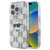 Karl Lagerfeld IML Choupette Head Electroplated - Pouzdro iPhone 16 Pro Max (průhledné)