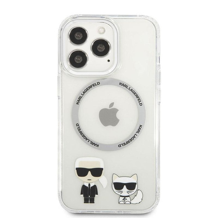 Karl Lagerfeld Karl & Choupette Aluminium MagSafe - Etui iPhone 13 Pro (przezroczysty)