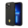 Ferrari Silicone Metal Logo - Etui iPhone 14 Pro Max (czarny)