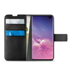 PURO Booklet Wallet Case - Samsung Galaxy S10+ case with card pockets + stand up (black)