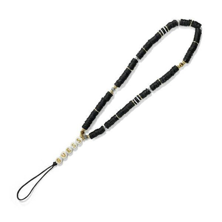 Guess Phone Strap Heishi Beads - Phone Pendant (Black)