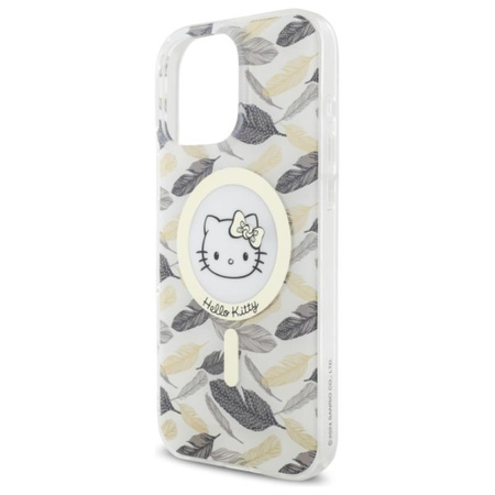 Hello Kitty IML Golden Leaves MagSafe - Coque pour iPhone 16 Pro Max (blanc)