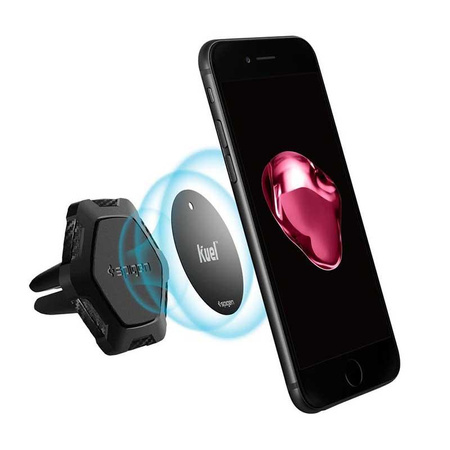 Spigen Magnetic Car Mount Holder QS11 - Uchwyt samochodowy (Czarny)