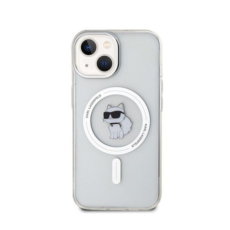 Karl Lagerfeld IML Choupette MagSafe - pouzdro na iPhone 15 (průhledné)