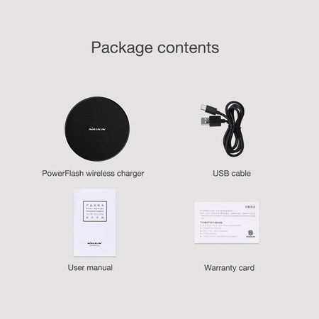 Nillkin PowerFlash Fast Wireless Charger - Bezprzewodowa ładowarka indukcyjna Qi 15W (Classic Nylon)
