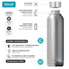 Quokka Solid - Thermoflasche aus Edelstahl 630 ml (Tropical)