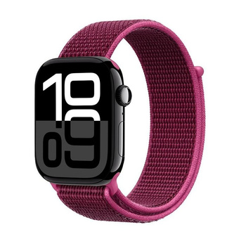 Nylonový sportovní řemínek Crong Nylon pro Apple Watch 38/40/41/42 mm (purpurová fusion)