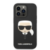 Karl Lagerfeld Silicone Iconic Karl`s Head MagSafe - pouzdro pro iPhone 14 Pro Max (černé)