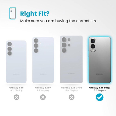 Speck Presidio2 Grip Magnet - Hülle für Samsung Galaxy S25 Edge MagSafe (Black/Slate Grey/White)