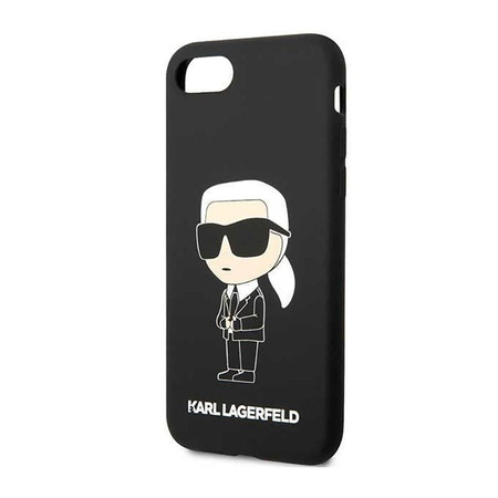 Karl Lagerfeld Silikonové pouzdro NFT Ikonik - iPhone SE (2022 / 2020) / 8 / 7 (černé)