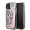 Karl Lagerfeld Signature Glitter Case - iPhone 11 Case (Rose Gold)