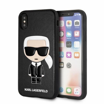 Karl Lagerfeld Iconic Karl Embossed - Coque pour iPhone Xs Max (Noir)
