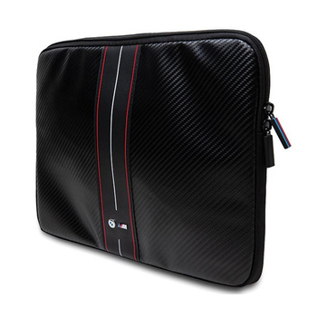 BMW Carbon Red Stripes Sleeve - Tasche für 15" / 16" Notebook (schwarz)